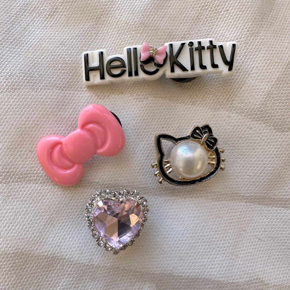 4pc Croc Charms